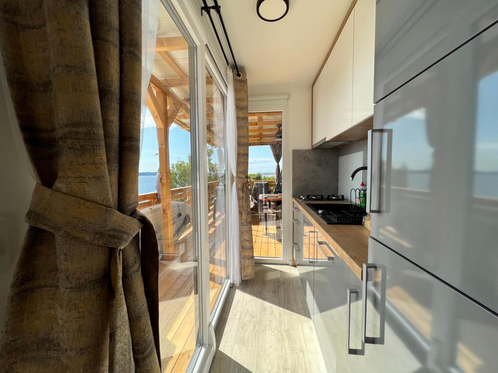 D-View Premium Mobile Home - Panoramic Seaview - 150 M From Beach, Free Parking Драге Экстерьер фото