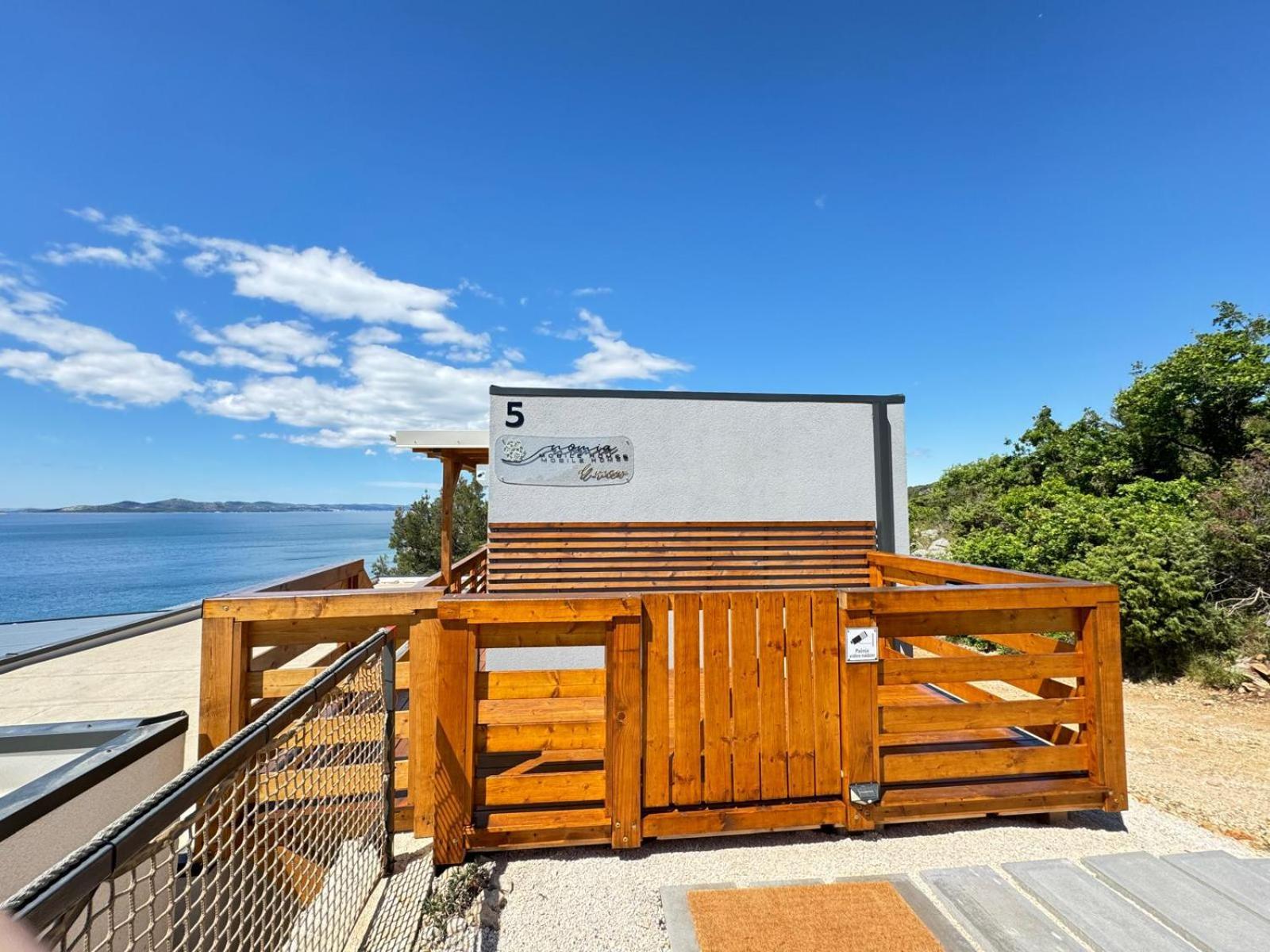 D-View Premium Mobile Home - Panoramic Seaview - 150 M From Beach, Free Parking Драге Экстерьер фото