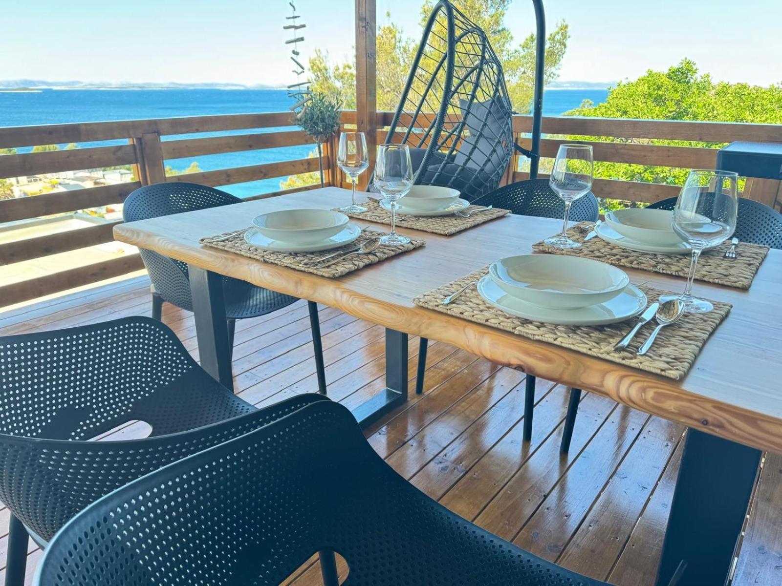 D-View Premium Mobile Home - Panoramic Seaview - 150 M From Beach, Free Parking Драге Экстерьер фото
